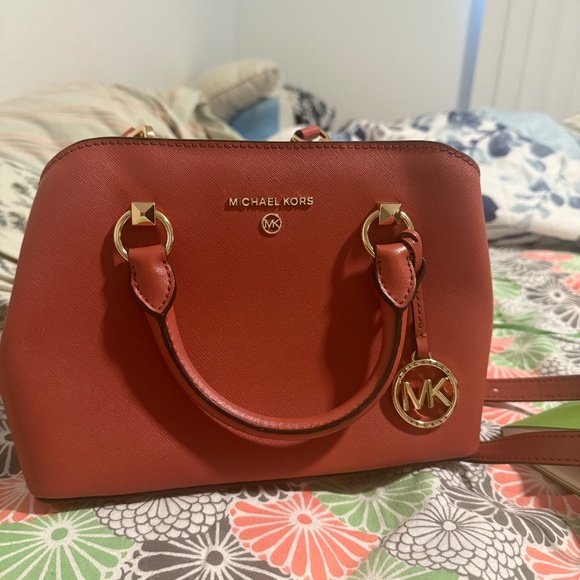 Edith Small Saffiano Leather Satchel - Picture 1 of 4